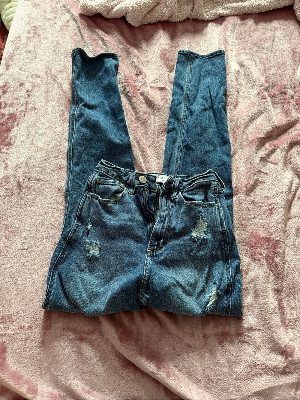 Hollister high rise mom jeans